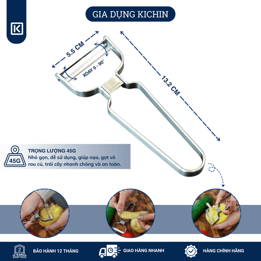 Premium Stainless Steel Vegetable & Fruit Peeler